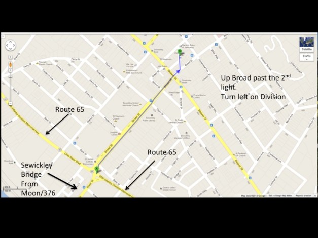 Directions to Sewickley Sons of Italy